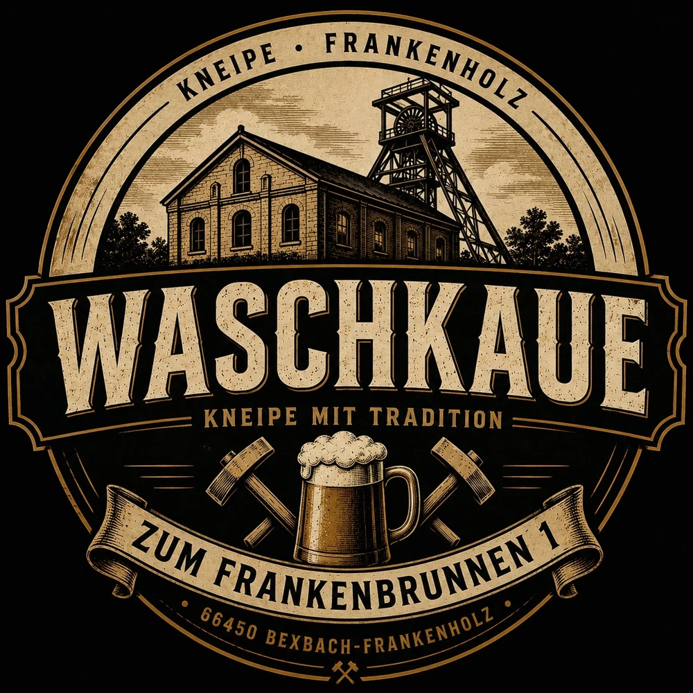 Logo der Waschkaue Frankenholz – Kneipe mit Tradition
